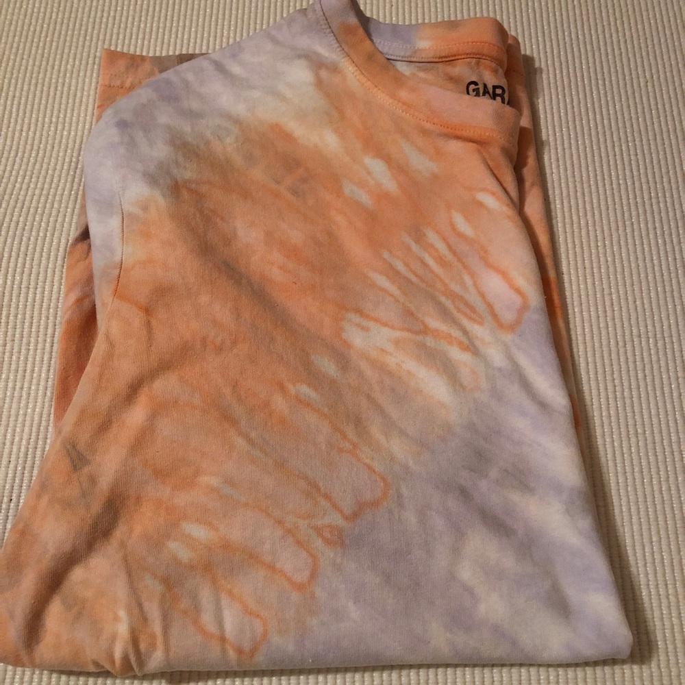 Garage Clothing Oversized Short Sleeve Tie Dye Top